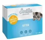 Katinukų ėdalas Smilla, vi&scaron;tiena su morkomis padaže, 12 x 85 g