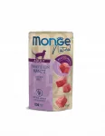 &Scaron;lapi kačių ėdalas MONGE NATURAL su tunu ir jautiena, drebučiuose, 80 g
