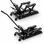 Motociklų stovas su pedalu, 680 kg talpos, keturračiams