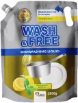 Indų ploviklis Wash & Free, citrinų ir mėtų kvapo, 2 l