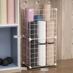 Metalinė baltos spalvos sporto inventoriaus laikymo dėžė, vidutinio dydžio, su viena sekcija