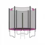 Trampolinas su apsauginiu tinklu SONGMICS, 183 cm, rožinis