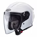 Motociklininko &scaron;almas CABERG FLYON II, atviras, blizgus baltas, M dydis