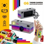 Mini skaitmeninis fotoaparatas G6 THUMB CAMERA RETRO HD 1984, pilkas, raktų pakabukas