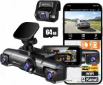 Automobilinė kamera HUPEJOS 4 kanalų, 360&deg;, 4x1080P, WiFi, GPS, parkavimo režimas