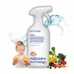 Vaisių ir daržovių ploviklis Natural Attitude, 800 ml, bekvapis, ekologi&scaron;kas