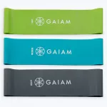Atsparumo gumų rinkinys GAIAM, 3 vnt., 3 stiprumai, 30 x 5 cm
