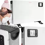Elektrinis &scaron;ildytuvas su LCD ekranu, termostatu, apsauga nuo už&scaron;alimo ir nuotolinio valdymo pultu