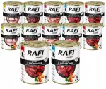 &Scaron;unų konservai Dolina Noteci Rafi Classic, įvairūs skoniai, 12 x 800 g