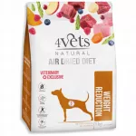 &Scaron;unų sausas pa&scaron;aras 4VETS Natural Weight Reduction, 1 kg
