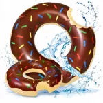 Pripučiamas ratas CHOCOLATE DONUT Brown Donut 80#