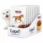 &Scaron;lapi kačių pa&scaron;arai John Dog Lap&eacute; su arkliena, 10 x 100 g