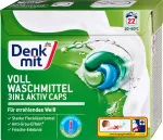 Skalbimo kapsulės Denkmit 3in1 Aktiv Caps, 22 vnt.