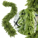 Dirbtinė eglės girlianda &bdquo;Bright Olive&ldquo;, 110 cm, 100% PE, židiniui ar turėklams