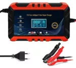 Automatinis akumuliatoriaus įkroviklis su LCD, 12V 6A, raudonas