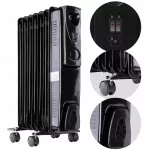 Elektrinis aliejaus radiatorius, 7 sekcijų, 1500 W, su termostatu