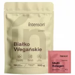 Augalinis baltymas Intenson Vanilla 300g ir Multi Collagen mai&scaron;elis 11g