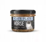 Katėms skirtas monobaltyminis &scaron;lapias maistas Cats Plate su arkliu, 180 g