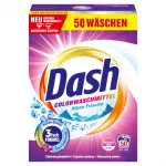 Skalbimo milteliai spalvotiems audiniams Dash, 2,5 kg, 50 skalbimų