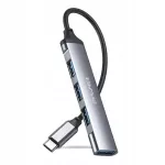 USB hubas AWEI CL-150T, 4x USB-A, juodas