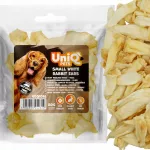 &Scaron;unų skanėstas: baltos triu&scaron;io ausys UniQ Pets, 80 g