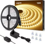 LED juosta 10 m, &scaron;iltai balta, 3000K, pritemdoma, lipni, 420 LED