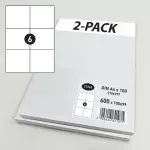 Lipnūs lapeliai A4, 6 vnt., 105x99 mm, 2x100 lapų (Economy)