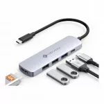 USB-C &scaron;akotuvas NOVOO R5 PD Lite, 5 jungtys, kompiuteriams
