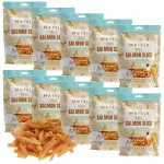 &Scaron;unų ir kačių skanėstai Mersjo su la&scaron;i&scaron;a, 10 x 50 g, mink&scaron;ti griežinėliai