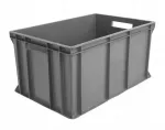 Plastikinė transportavimo dėžė EURO, pilka, 60x40x30 cm, auk&scaron;ta
