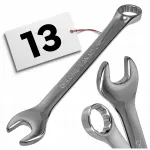 Raktas 13 mm Cr-V chromuotas
