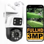 Lauko stebėjimo kamera ICSEE, 3MP, WiFi, judesio sekimas