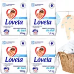 Skalbimo milteliai baltiems Lovela Baby, hipoalerginiai, 4,1 kg + 1,1 kg dovana (i&scaron; viso 5,2 kg)