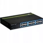 Tinklo jungiklis TRENDnet, 24 Gigabit portai, metalinis korpusas, stalinis