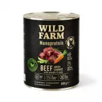 &Scaron;unų ėdalas WILD FARM Monoprotein Beef, hipoalerginis, 800 g