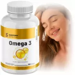 Maisto papildas OMEGA 3 1000mg, 90 kapsulių, žuvų taukai, EPA, DHA, INSPORT