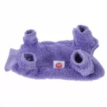 Kailinis violetinis katės drabužis žiemai, mink&scaron;tas ir &scaron;iltas