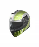 Motociklo &scaron;almas AGV Streetmodular Iseo, matinis baltas/juodas/geltonas, M dydis