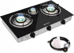 Dujinė viryklė CAMPLUX TC03GB, 3 kaitvietės, 6,25 kW, 72,5 cm, LPG