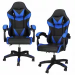 Biuro ir žaidimų kėdė, reguliuojama, ergonomi&scaron;ka, dirbtinės odos, su pamink&scaron;tinimu