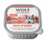 &Scaron;unų konservai Wolf of Wilderness Great Desert su kalakutiena, 24 x 300 g