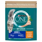 Katėms PURINA ONE SENIOR 7+ pa&scaron;aras su vi&scaron;tiena ir viso grūdo ingredientais, 800 g
