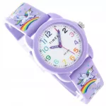 Vaiki&scaron;kas laikrodis TIMEX TW2Y59600 Kids Time Teacher, violetinis, su dirželiu