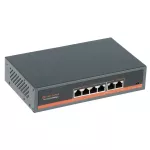 6 jungčių S64 komutatorius su PoE, skirtas 4 Protec IP kameroms ir 2 papildomiems įrenginiams