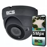 Dome tipo analoginė stebėjimo kamera BCS AHD 5Mpx, 3x optinis priartinimas, IR naktinis matymas iki 40 m