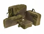 4 dalių daiktų dėklų rinkinys Wisport Packbox, alyvuogių spalvos