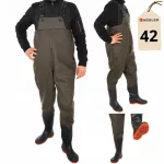 Žvejybinės vandeniui atsparios kelnės su petne&scaron;omis, dydis 42