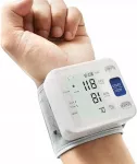 Rie&scaron;o kraujospūdžio matuoklis Arsimai, elektroninis, su dėkliuku, baltas, LCD ekranas