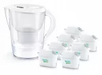 Filtruojantis ąsotis BRITA Marella XL, baltas, su 7 MAXTRA Pure Performance filtrais