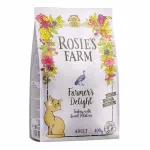 Sausas kačių pa&scaron;aras ROSIE'S FARM su kalakutiena ir saldžiomis bulvėmis, 400 g